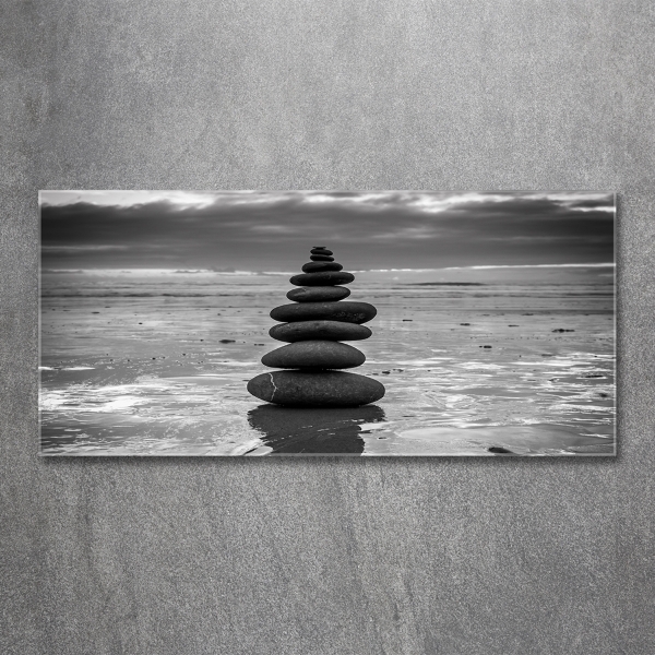 Wall art on glass Balance stones