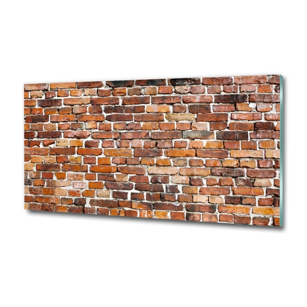 Wall art on glass Brick wall