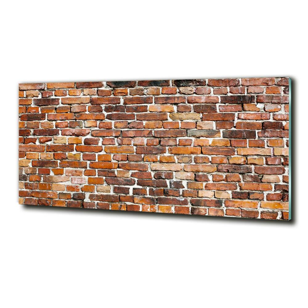 Wall art on glass Brick wall