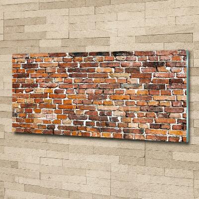 Wall art on glass Brick wall