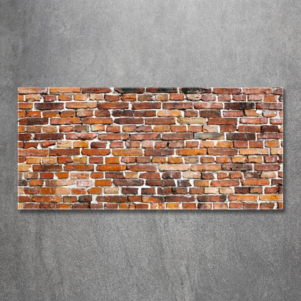 Wall art on glass Brick wall