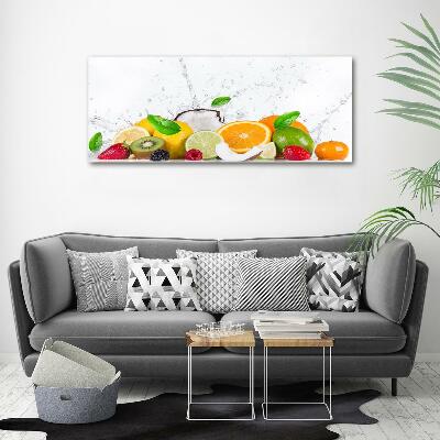 Photo printed on glass Fruit and water