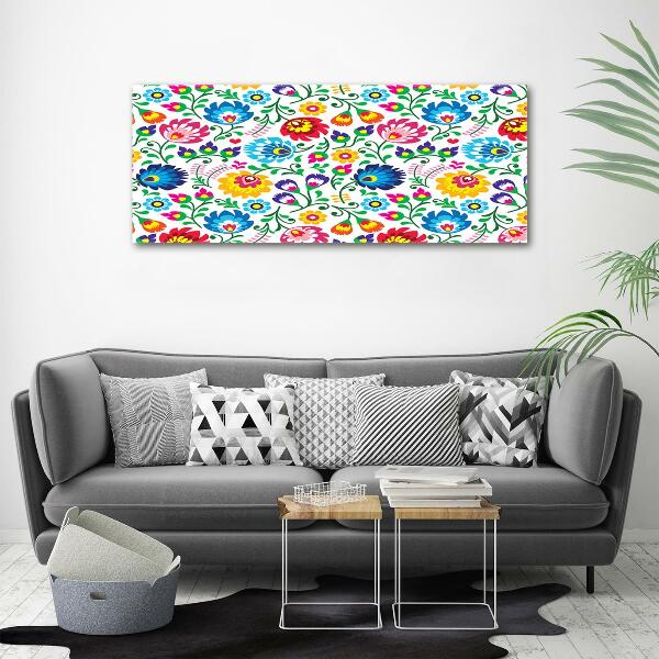 Glass art print Ethnic pattern