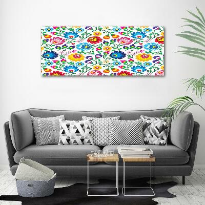 Glass art print Ethnic pattern