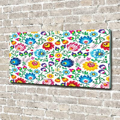 Glass art print Ethnic pattern