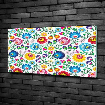 Glass art print Ethnic pattern