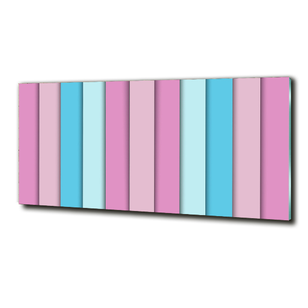 Wall art on glass Colorful stripes