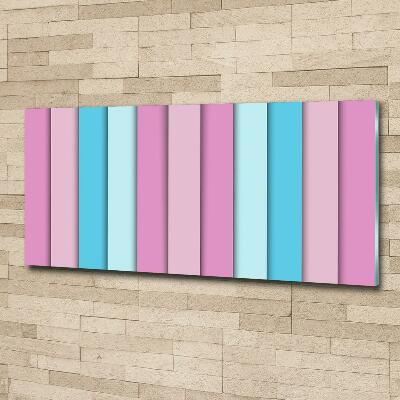 Wall art on glass Colorful stripes