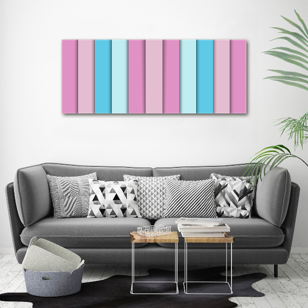 Wall art on glass Colorful stripes