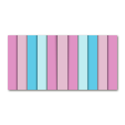 Wall art on glass Colorful stripes