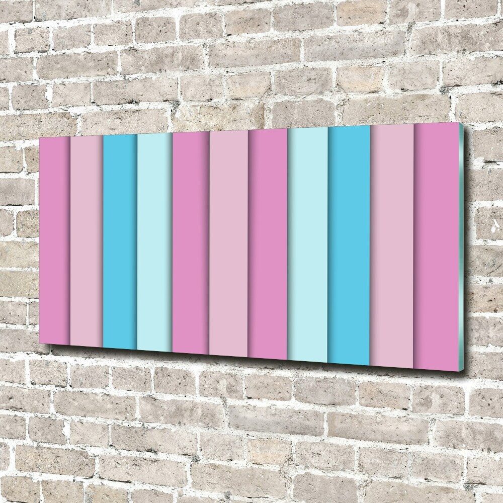 Wall art on glass Colorful stripes