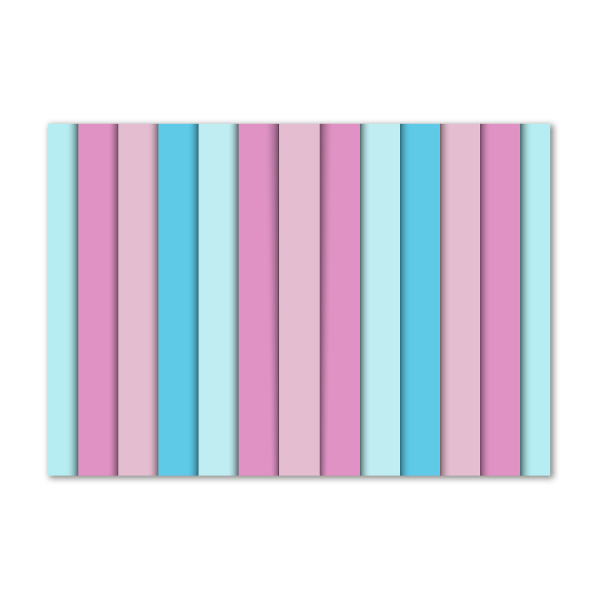 Wall art on glass Colorful stripes