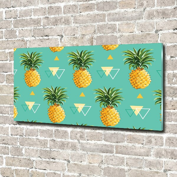 Glass wall art Pineapple