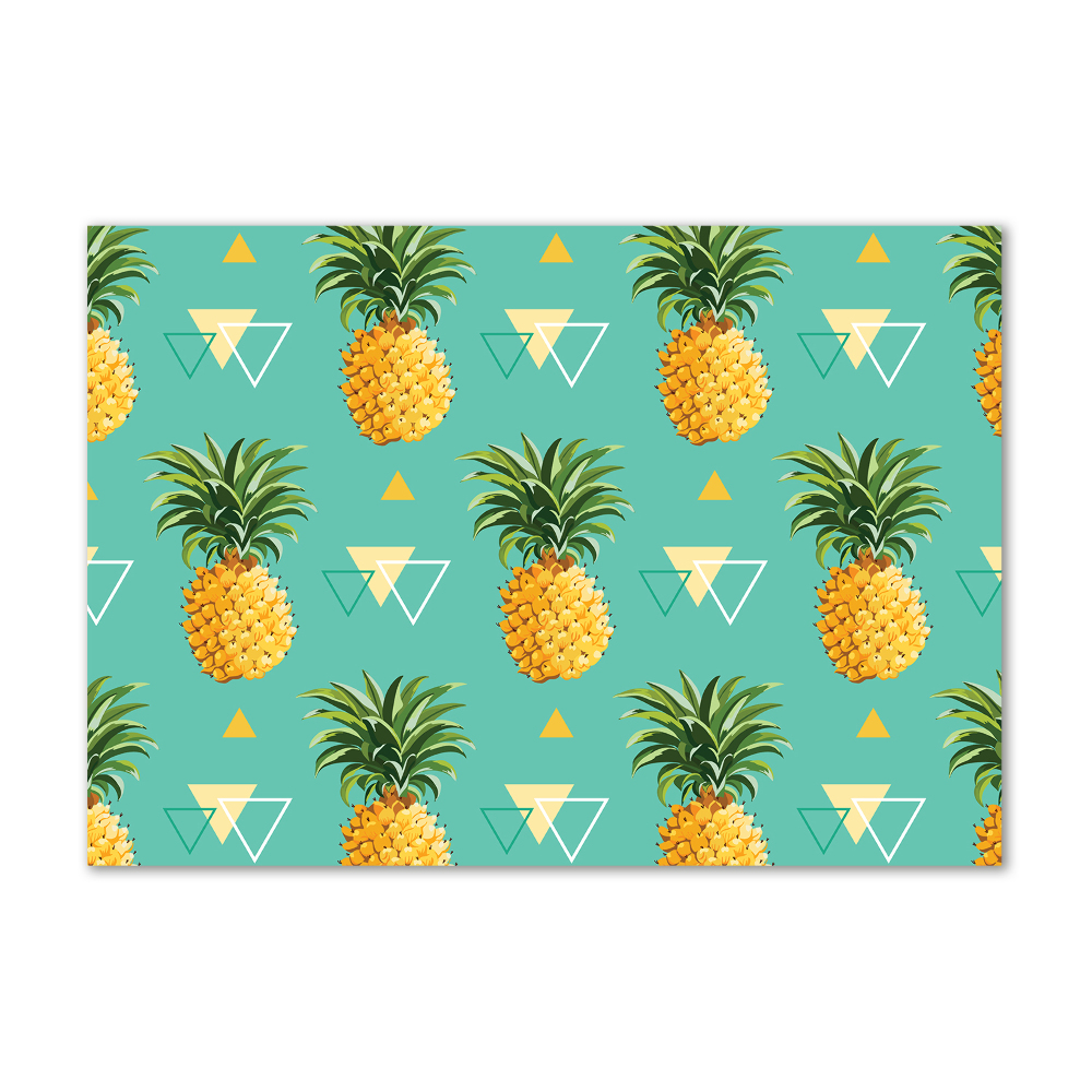 Glass wall art Pineapple