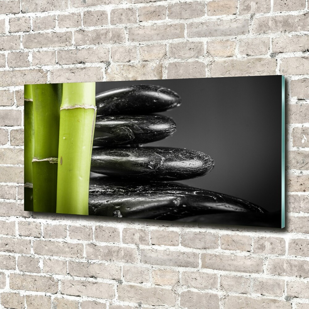 Glass picture print Bamboo