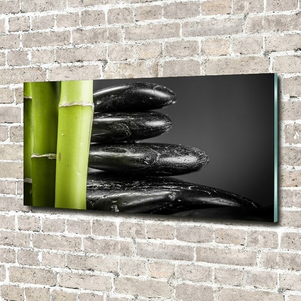 Glass picture print Bamboo