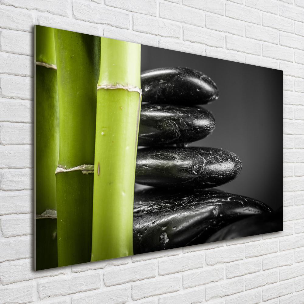 Glass picture print Bamboo