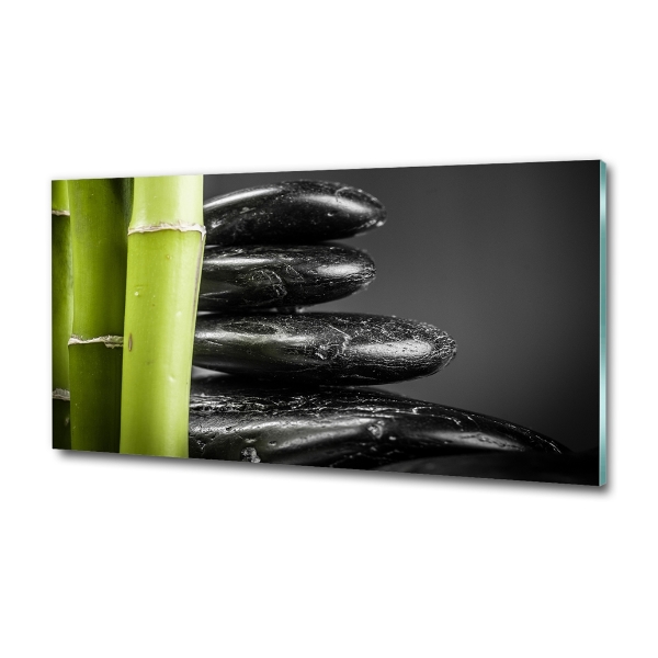 Glass picture print Bamboo