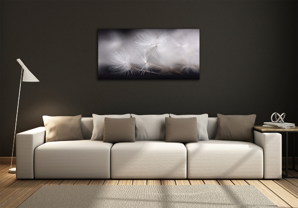 Glass picture print Dandelion seeds