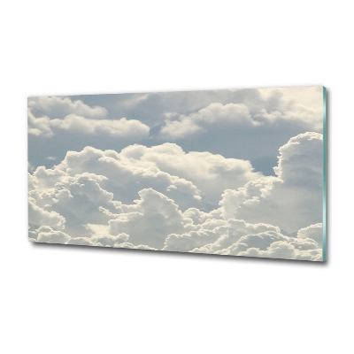 Glass art print Clouds