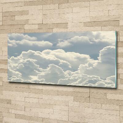 Glass art print Clouds