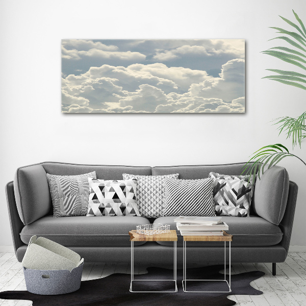 Glass art print Clouds