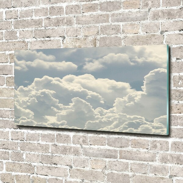 Glass art print Clouds