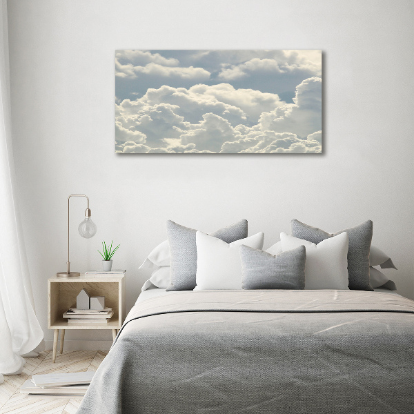 Glass art print Clouds