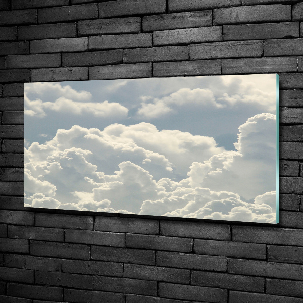 Glass art print Clouds