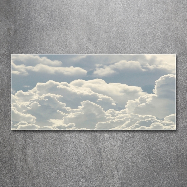 Glass art print Clouds