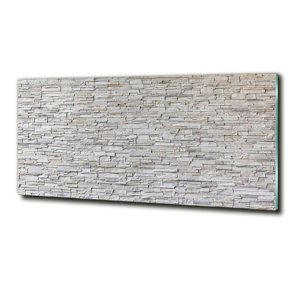 Wall art on glass Stone wall