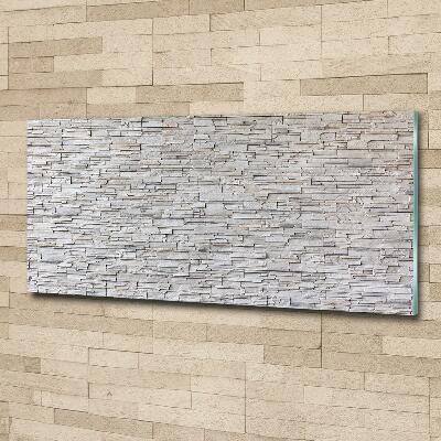 Wall art on glass Stone wall