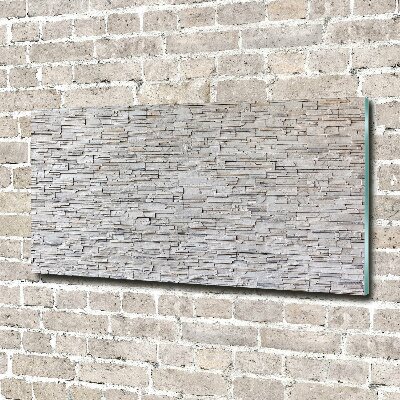 Wall art on glass Stone wall