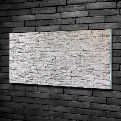 Wall art on glass Stone wall