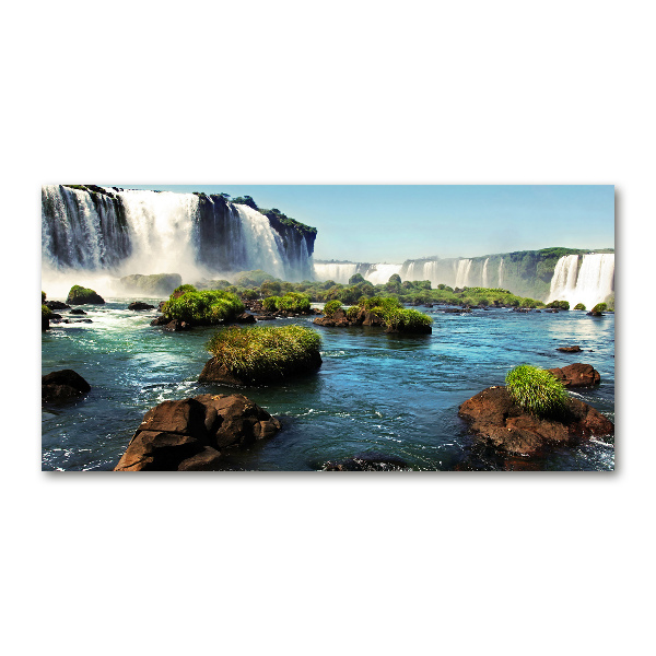 Glass wall art Igaz waterfall