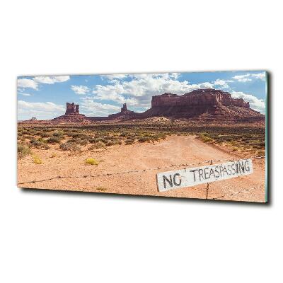 Glass wall art Usa arizona