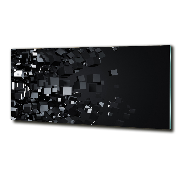 Glass art print 3d abstraction