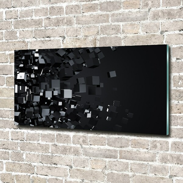 Glass art print 3d abstraction