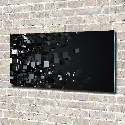 Glass art print 3d abstraction