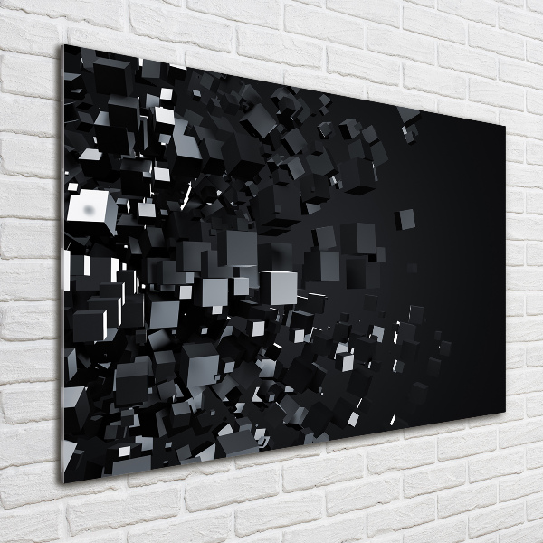 Glass art print 3d abstraction