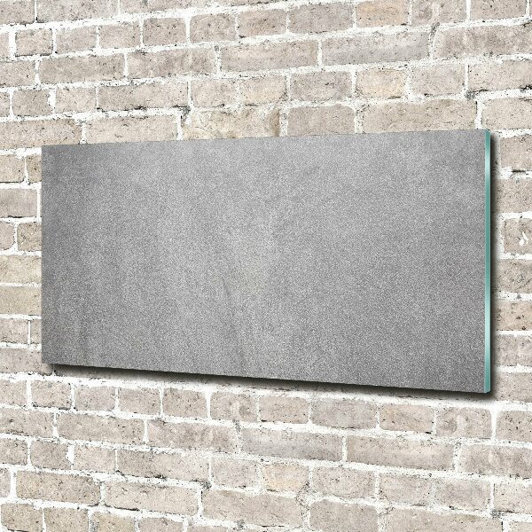 Glass art print Gray wall