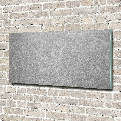 Glass art print Gray wall