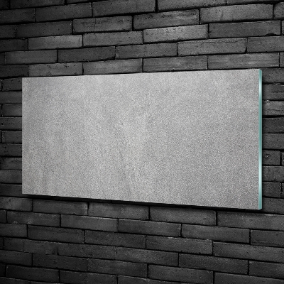 Glass art print Gray wall