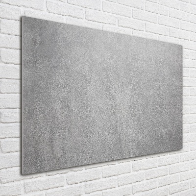 Glass art print Gray wall