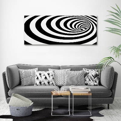 Glass art print Striped spiral