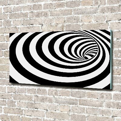 Glass art print Striped spiral