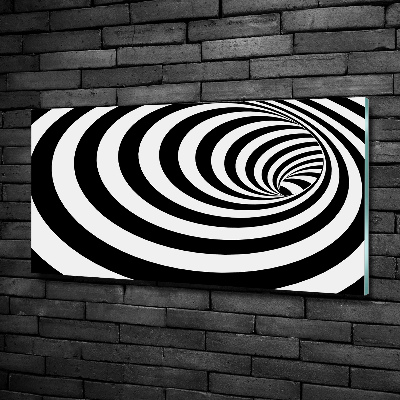 Glass art print Striped spiral