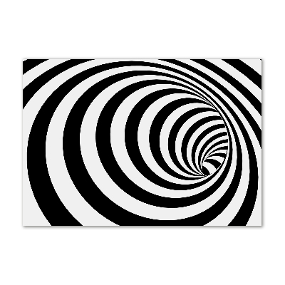 Glass art print Striped spiral