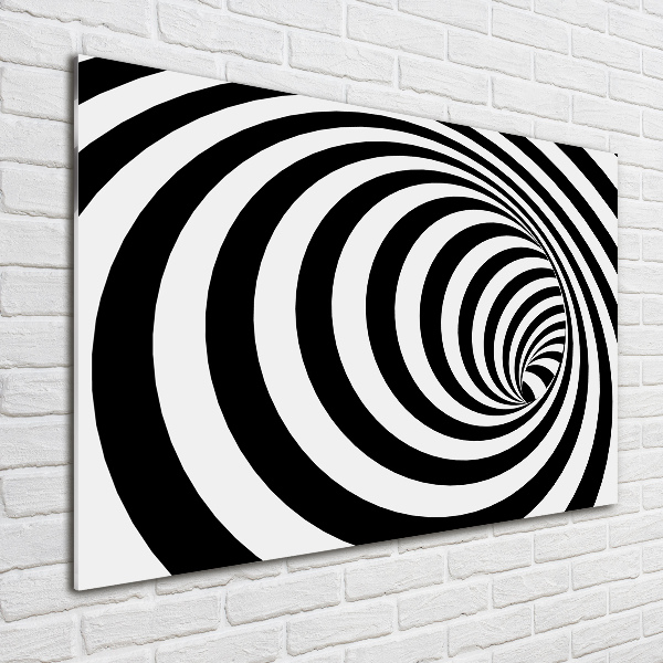 Glass art print Striped spiral