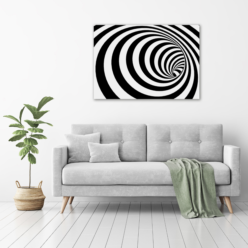 Glass art print Striped spiral